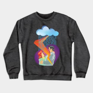 Love destroyed by nature Crewneck Sweatshirt